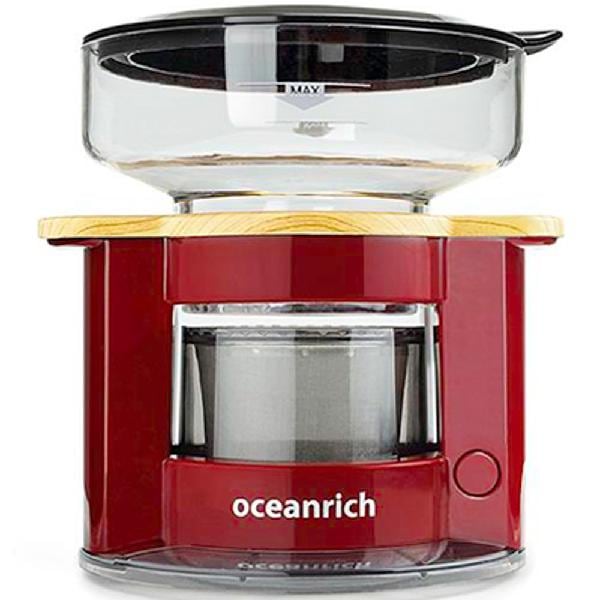 【SALE】オーシャンリッチ oceanrich  自動ドリップコーヒーメーカー レッド UQ-CR8200RD