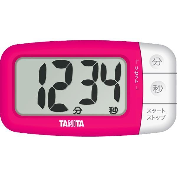 タニタ TANITA デジタルタイマー でか見えプラス フレッシュピンク TD-394-PK