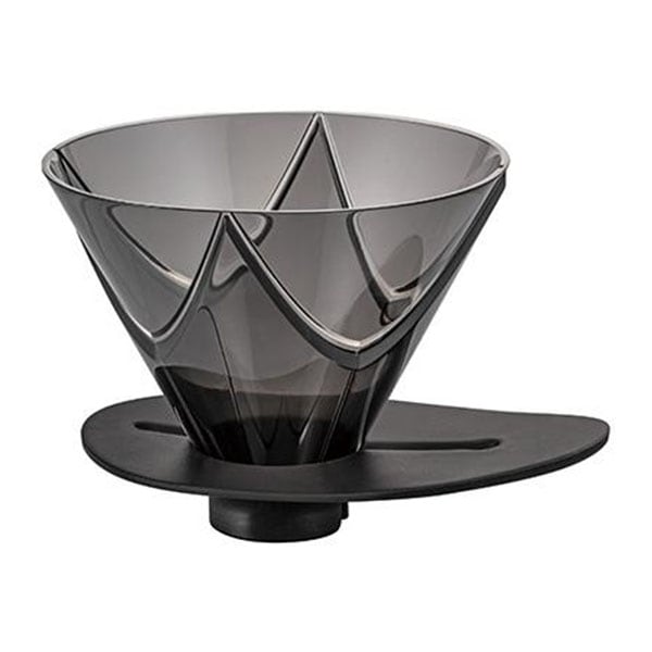 ハリオ HARIO V60 1回抽出ドリッパー MUGEN 透明ブラック VDMU-02-TB
