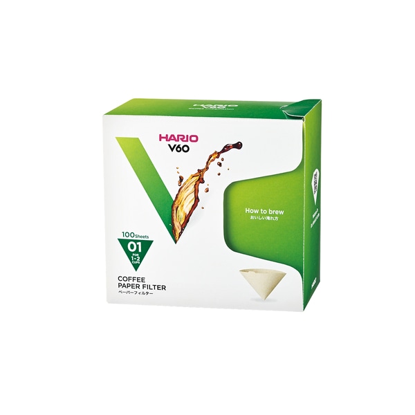ハリオ HARIO V60用ペーパーフィルター みさらし01 100枚 個箱入り VCF-01-100MK