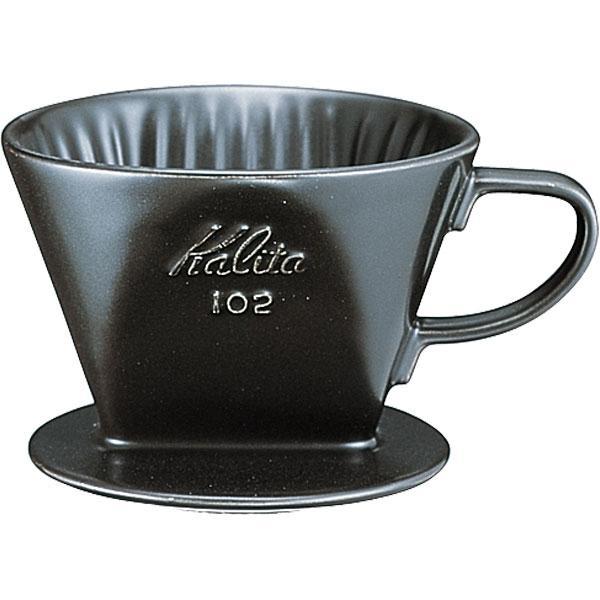 カリタ Kalita 陶器製コーヒードリッパー 102-ロト ブラック 502098