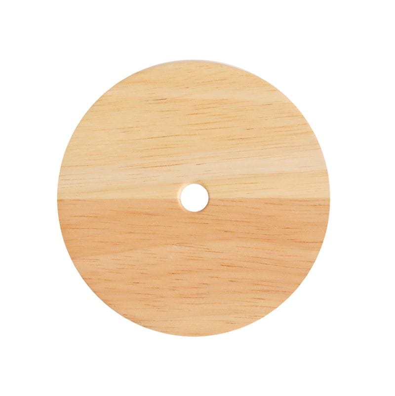 【お取り寄せ】【ロット：5】WITH WECK ウェック フラットウッデンリッド ホールM  WW FLAT TOP WOODEN LID w/HOLE M WW-024M