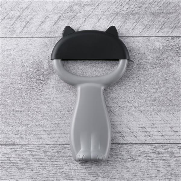 【お取り寄せ】【ロット：10】貝印 ニャミー Nyammy ぼうし型カバー付き　ねこのピーラー DH2720