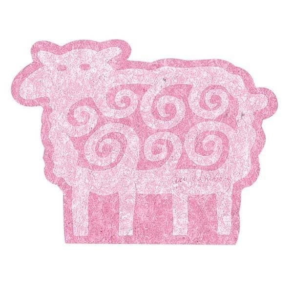 【お取り寄せ】【ロット＝5】イーオクト E.OCT e.ポップアップスポンジ 型抜き迷子のヒツジ 2枚入り グレー/ピンク NIBL2S002