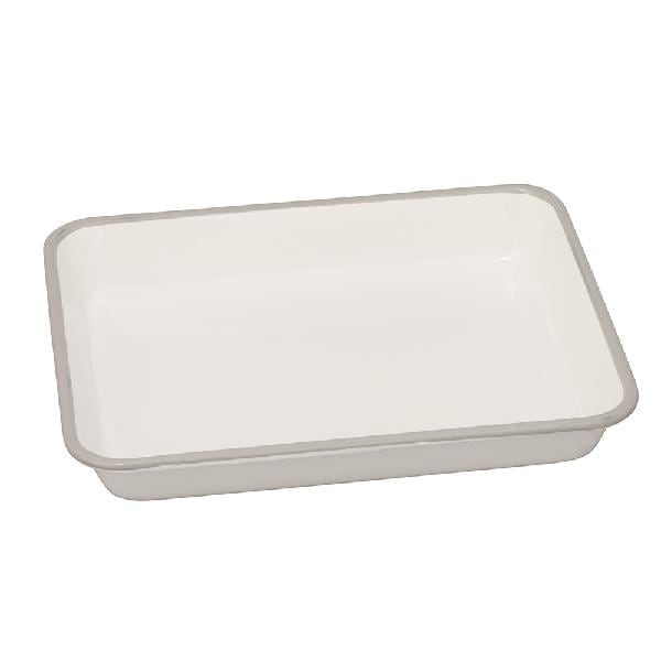 野田琺瑯  ホーローバット 15取 グレー(フチ) VA-15GY