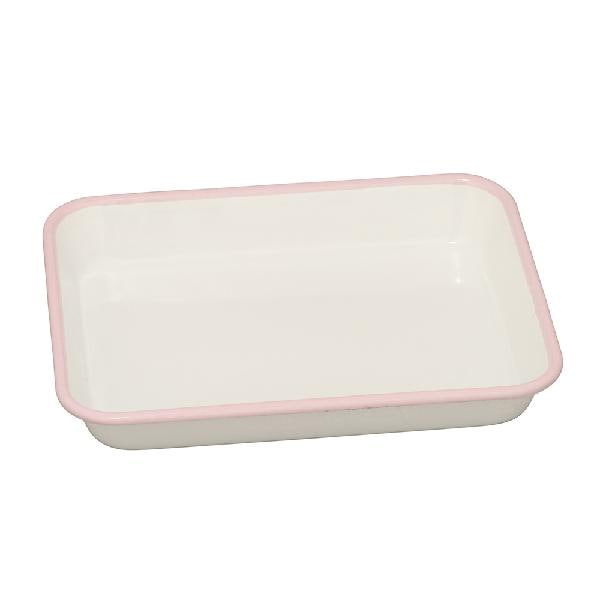 野田琺瑯 ホーローバット 18取 グレー(フチ) VA-18GY | 卸・問屋