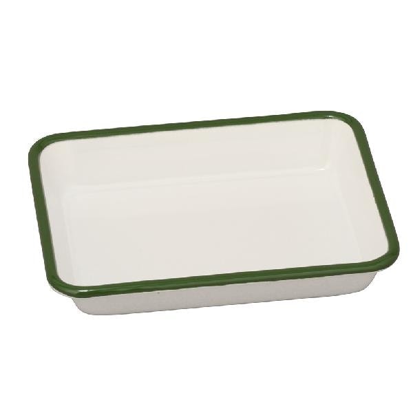 野田琺瑯  ホーローバット キャビネ グリーン(フチ) VA-24G