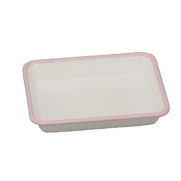 野田琺瑯 ホーローバット キャビネ ピンク(フチ) VA-24P | 卸・問屋