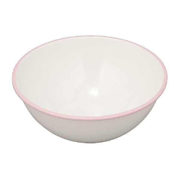 野田琺瑯  ホーローボール 20cm ピンク(フチ) BO-20P