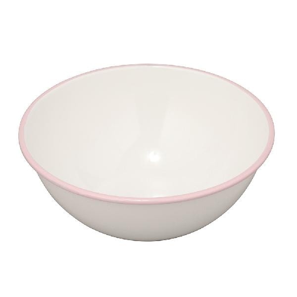 野田琺瑯  ホーローボール 24cm ピンク(フチ) BO-24P