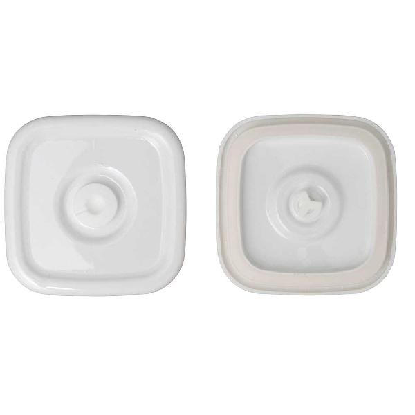 野田琺瑯  ホワイトシリーズ スクウェアM・L用/持ち手付きストッカー角型L用 密閉蓋 ホワイト MFS-ML