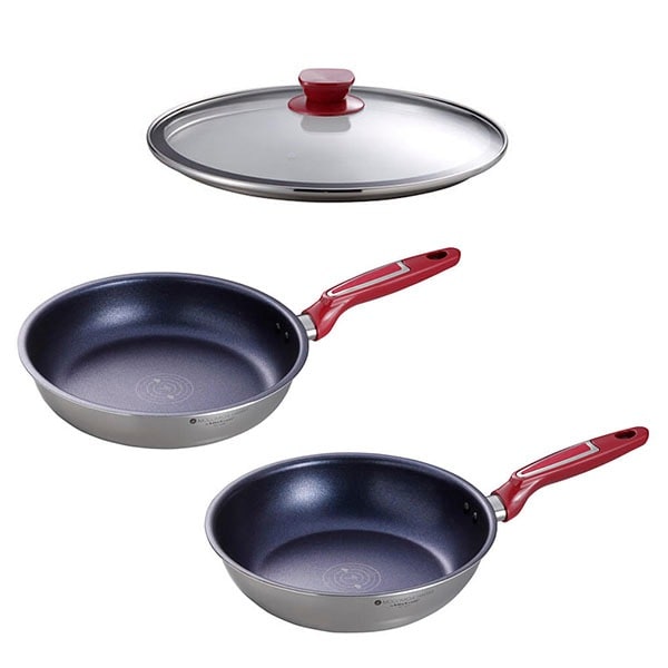 ビタクラフト フライパン ボルドー 20cm MOCOMICHI HAYAMI IH対応 ウォックパン 1440 レッド