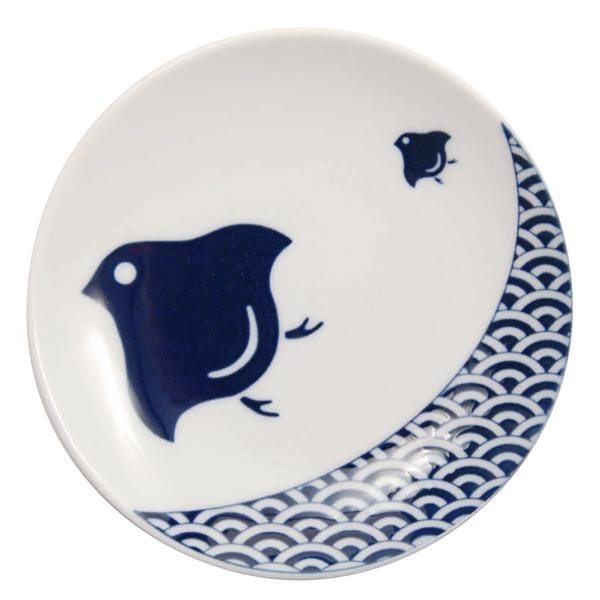 キハラ KIHARA KOMON 豆皿 波千鳥 9773