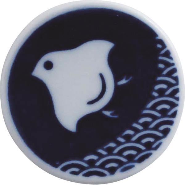 【お取り寄せ】【ロット=170】キハラ KIHARA KOMON 箸置 波千鳥 9875