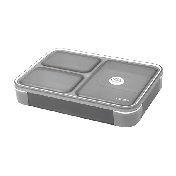 シービージャパン CB JAPAN dsk.pig 薄型弁当箱 フードマン600 クリアライトグレー