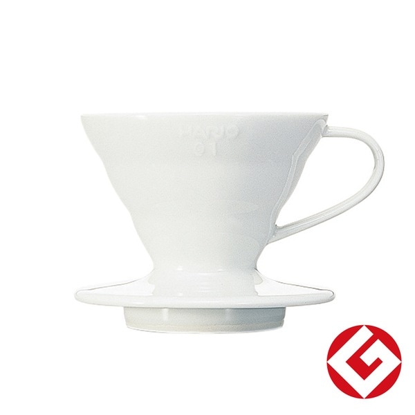 ハリオ HARIO V60 V60透過ドリッパー01セラミックW ホワイト VDCR-01-W