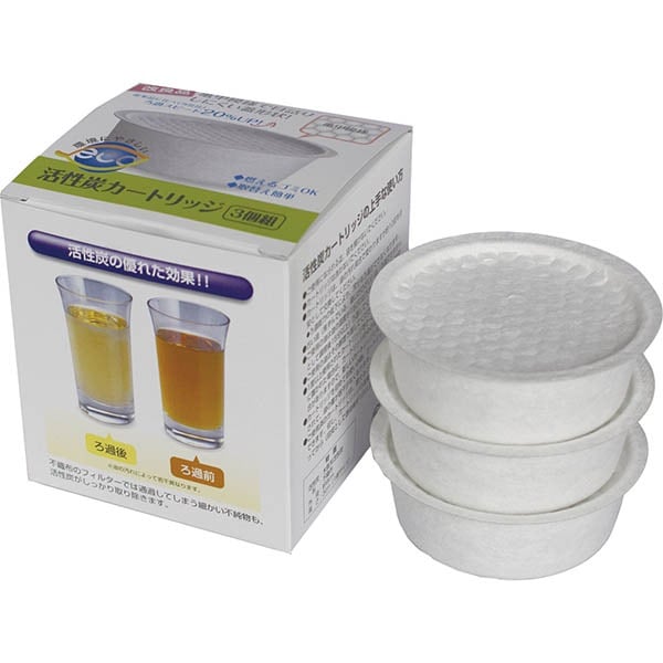 富士ホーロー 活性炭カートリッジ3個入 OP-KT3