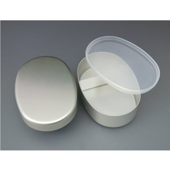 大一アルミニウム製作所 アルミ弁当箱・小判型（S）内フタ付 110048