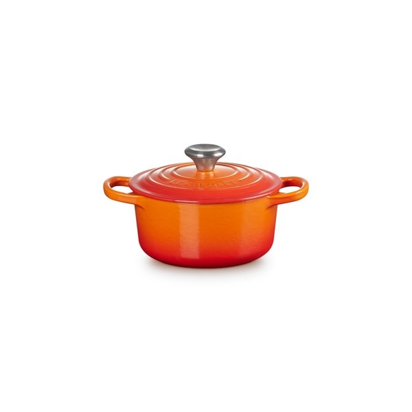 ル・クルーゼ LE CREUSET シグニチャー ココット・ロンド 16cm オレンジ (SSツマミ) 21177160902430
