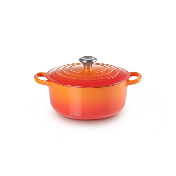 ル・クルーゼ LE CREUSET シグニチャー ココット・ロンド 22cm オレンジ (SSツマミ) 21177220902430
