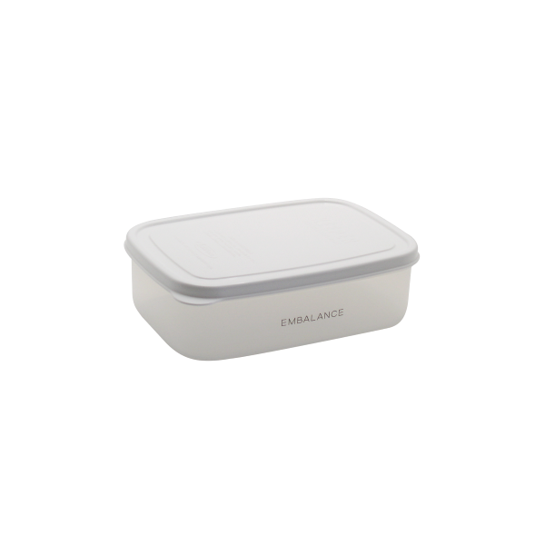 エンバランス EMBALANCE レクタングルコンテナ M 870ml ホワイト T12219