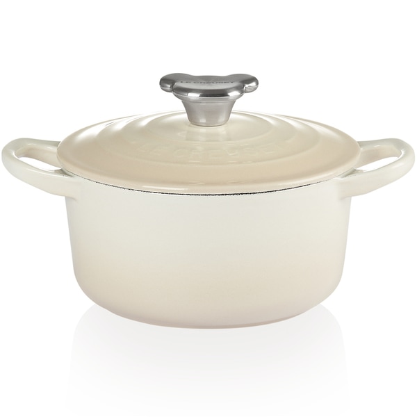 ル・クルーゼ LE CREUSET New Core ココット・ロンド 14cm ベアーツマミ メレンゲ 21001147164464