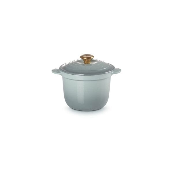 ル・クルーゼ LE CREUSET ココット・エブリィ 18 シーソルト (ゴールドツマミ) 21110187170442