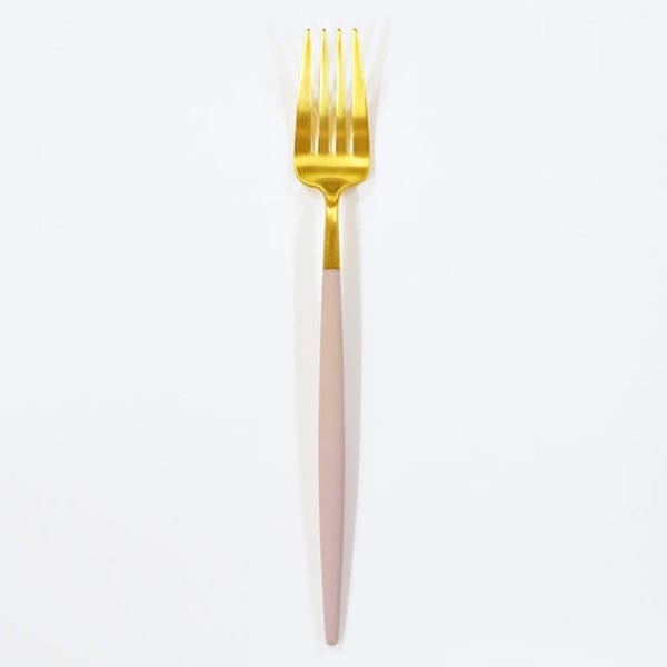 クチポール Cutipol ゴア GOA ピンク テーブルフォーク ゴールド GO.04 PKGB
