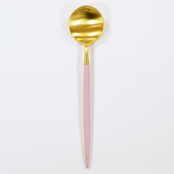 クチポール Cutipol ゴア GOA ピンク デザートスプーン ゴールド GO.08 PKGB