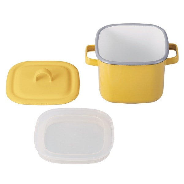 サンロクゴメソッド 365methods 角型ホーローマルチポット イエロー YY-KP.YG
