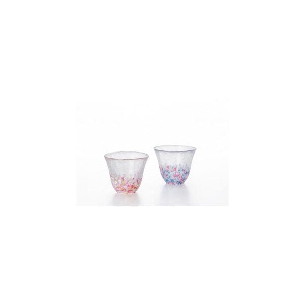 【SALE】アデリア ADERIA 津軽びいどろ さくらさくら sakura盃ペア(菜の花と青い空) FS62507 202403C