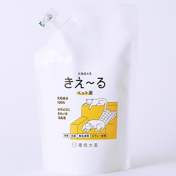 環境大善 きえーる Dシリーズ きえーるD ペット用 詰替 500ml D-KP-500T 202403C