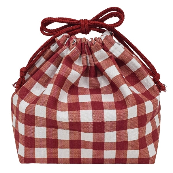 イエロースタジオ YELLOW STUDIO 24time for LUNCH 保冷ランチ巾着 レッド 73626 202403C