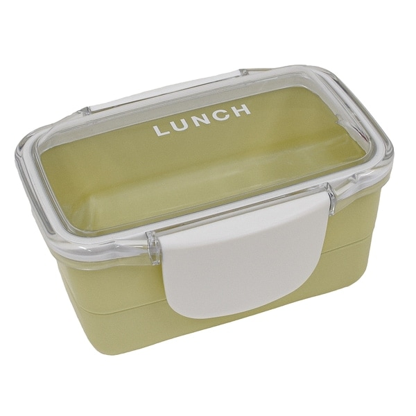 イエロースタジオ YELLOW STUDIO 24time for LUNCH ドーム2段ランチボックス560ml ライトグリーン 73618 202403C