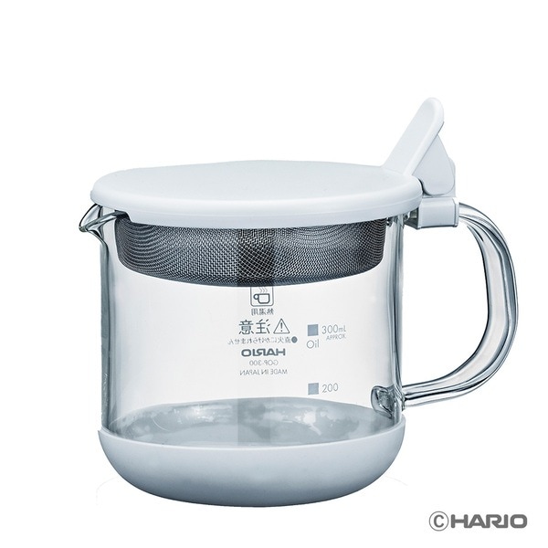ハリオ HARIO 「ガラスのある生活」  ガラスのコンパクトオイルポット GOP-300-W