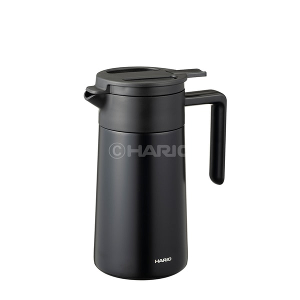 ハリオ HARIO セラミックコーティング真空二重保温ポット600 ブラック CHP-600-B