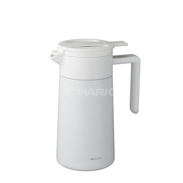 ハリオ HARIO セラミックコーティング真空二重保温ポット600 ホワイト CHP-600-W