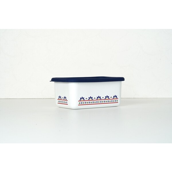 【お取り寄せ】富士ホーロー ミーサ 深型角容器M ネイビー MY-DM.N