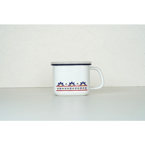 お取り寄せ】富士ホーロー モンチッチチェック 7cmマグカップ