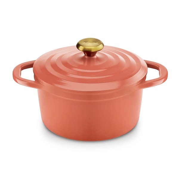 ティファール T-fal キャストライン エアココット IHココット鍋24cm テラコッタ E26846