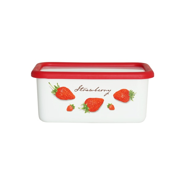 富士ホーロー ストロベリー 深型角容器M STB-DM