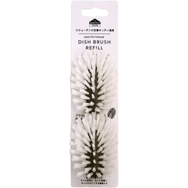 【お取り寄せ】【ロット＝5】イーオクト E.OCT ecomfortHouse ディッシュブラシ リフィル 2個入り グレー EH030201