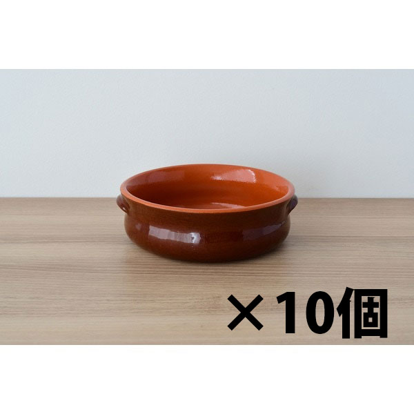 【スペシャルプライス】【10個セット品】デ シルバ DE SILVA ラウンドキャセロール 17 cm ブラウン 440T1TEX3