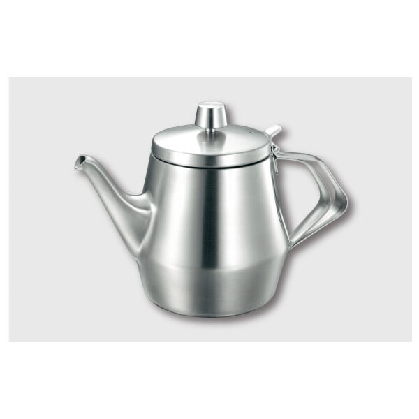 【お取り寄せ】【ロット=20】仔犬印 エルム ティーポット(スチール) 8人用 66108