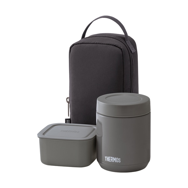 サーモス THERMOS 真空断熱スープランチセット 0.4L ダークグレー JEE-800 DGY