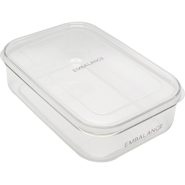 【お取り寄せ】【ロット=60】エンバランス EMBALANCE クリアコンテナ L(1300ml) クリア T12105
