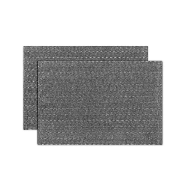 ジョージ ジェンセン ダマスク GEORG JENSEN DAMASK HERRINGBONE PLACEMAT 2pcs Dark Grey 10763_36SS22