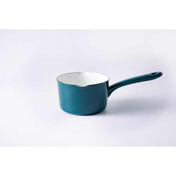 【お取り寄せ】富士ホーロー 匠 12cmミルクパン 鉄緑 TKM-12M.G