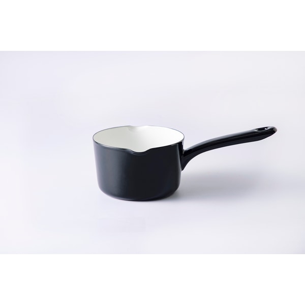 【お取り寄せ】富士ホーロー 匠 12cmミルクパン 鉄黒 TKM-12M.BK