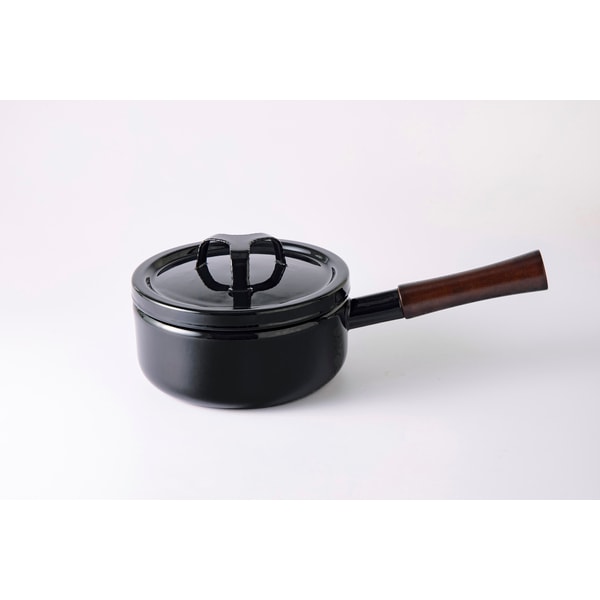【お取り寄せ】富士ホーロー 匠 18cm片手鍋 鉄黒 TKM-18S.BK